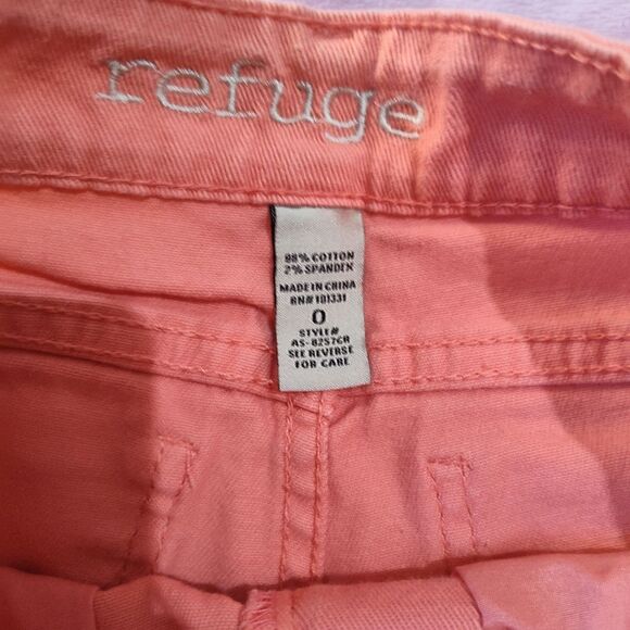 Refuge Peach Short Shorts Womens 0 - Picture 3 of 7